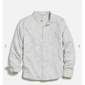 Marine layer - Men’s RN140892 Stretch Selvage Long Sleeve Shirt -medium
